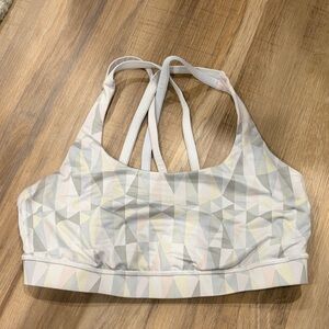 Lululemon Geometric Patterned Energy Bra size 6